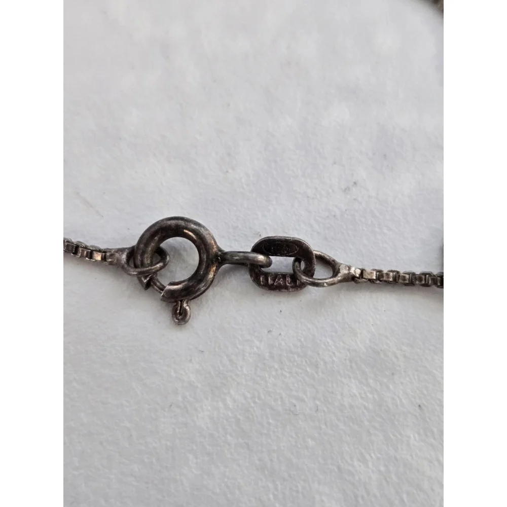Vintage 925 sterling mermaid or wale tail abalone